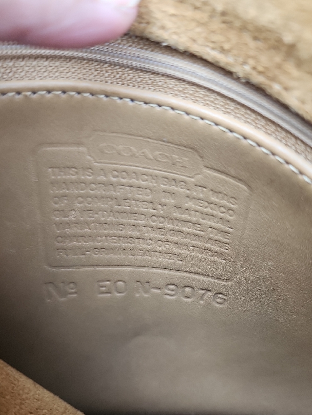 Coach Vintage Tan Crossbody Saddle Bag with Turn-Lock - Picture 14 of 16